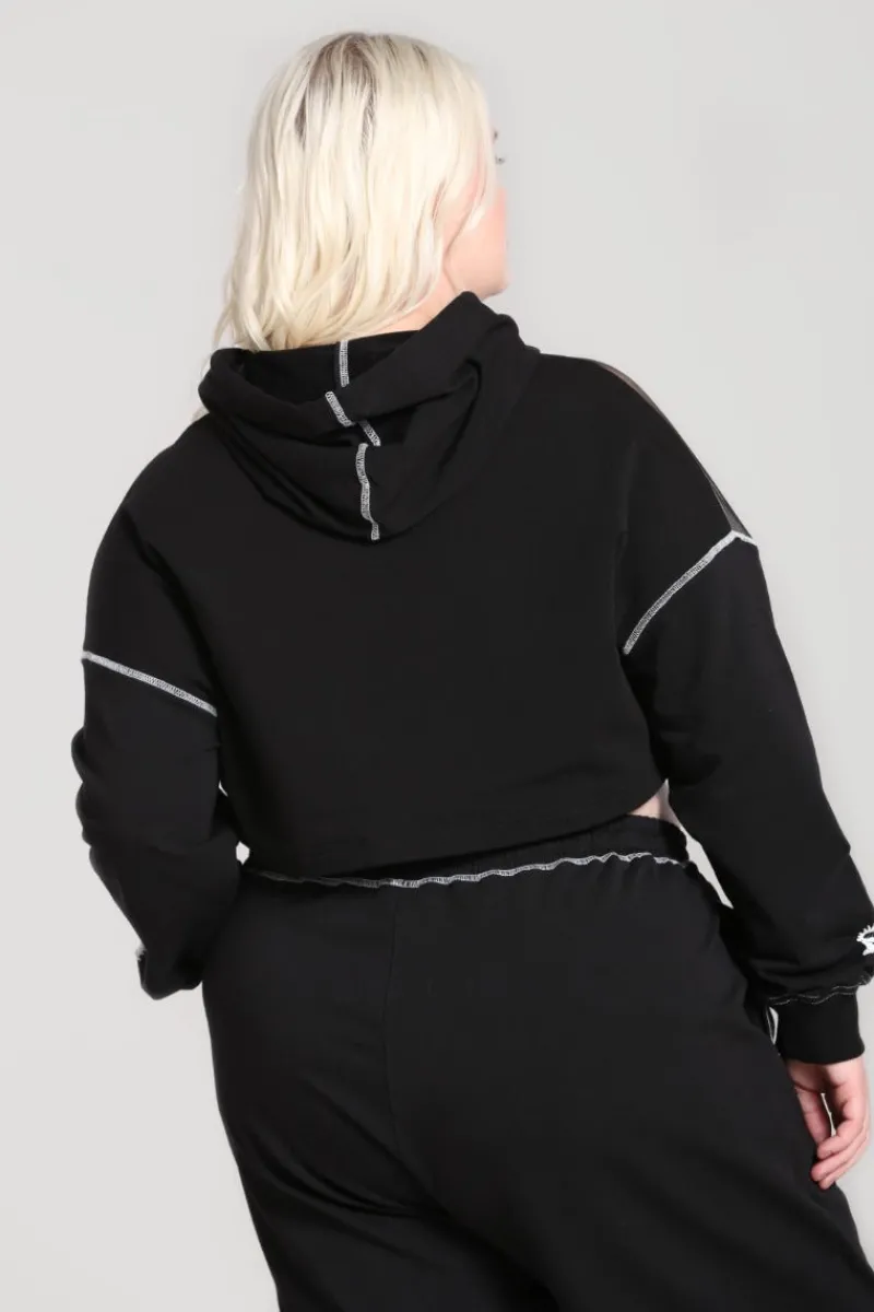 Hell Bunny Tops|Knitwear>Solaris Hoodie Black