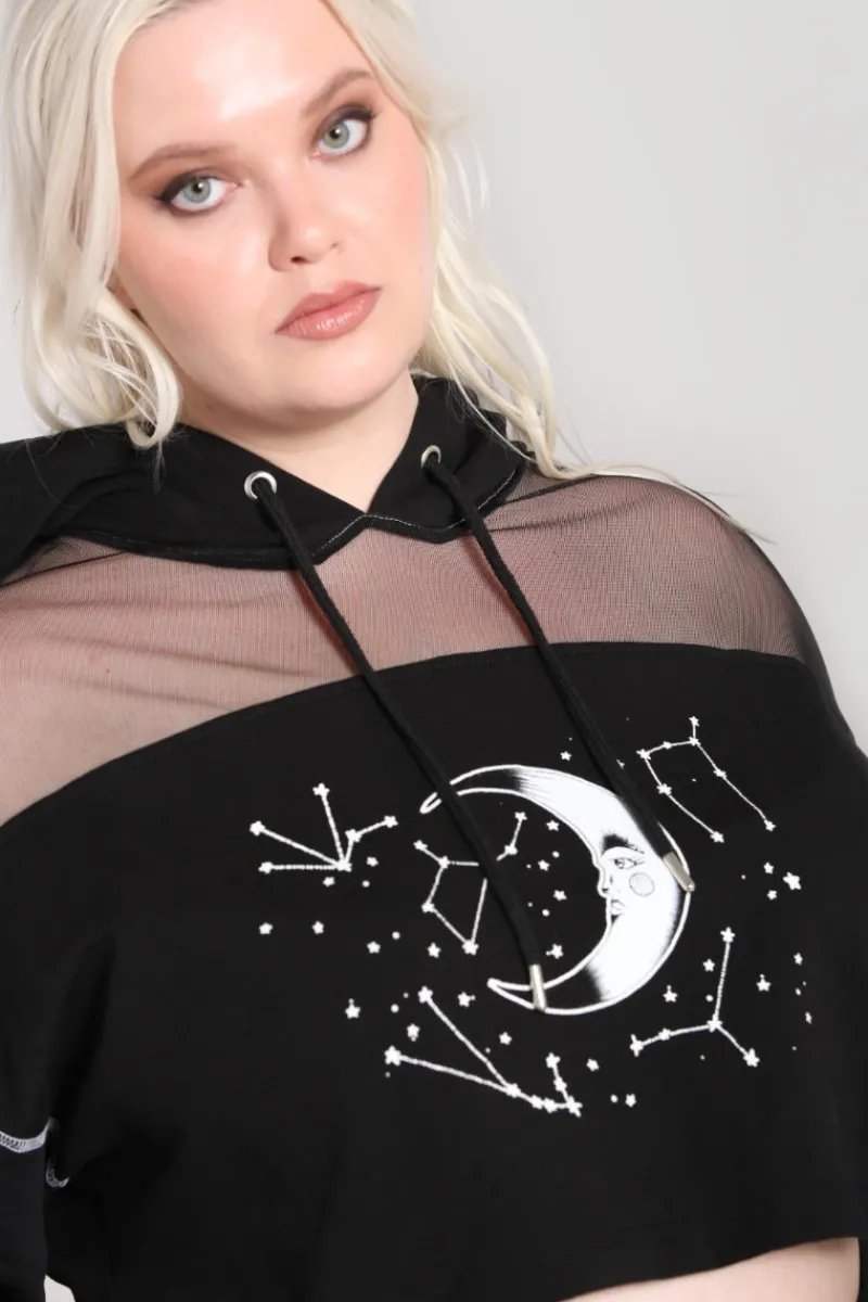 Hell Bunny Tops|Knitwear>Solaris Hoodie Black