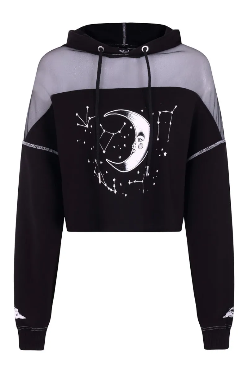 Hell Bunny Tops|Knitwear>Solaris Hoodie Black