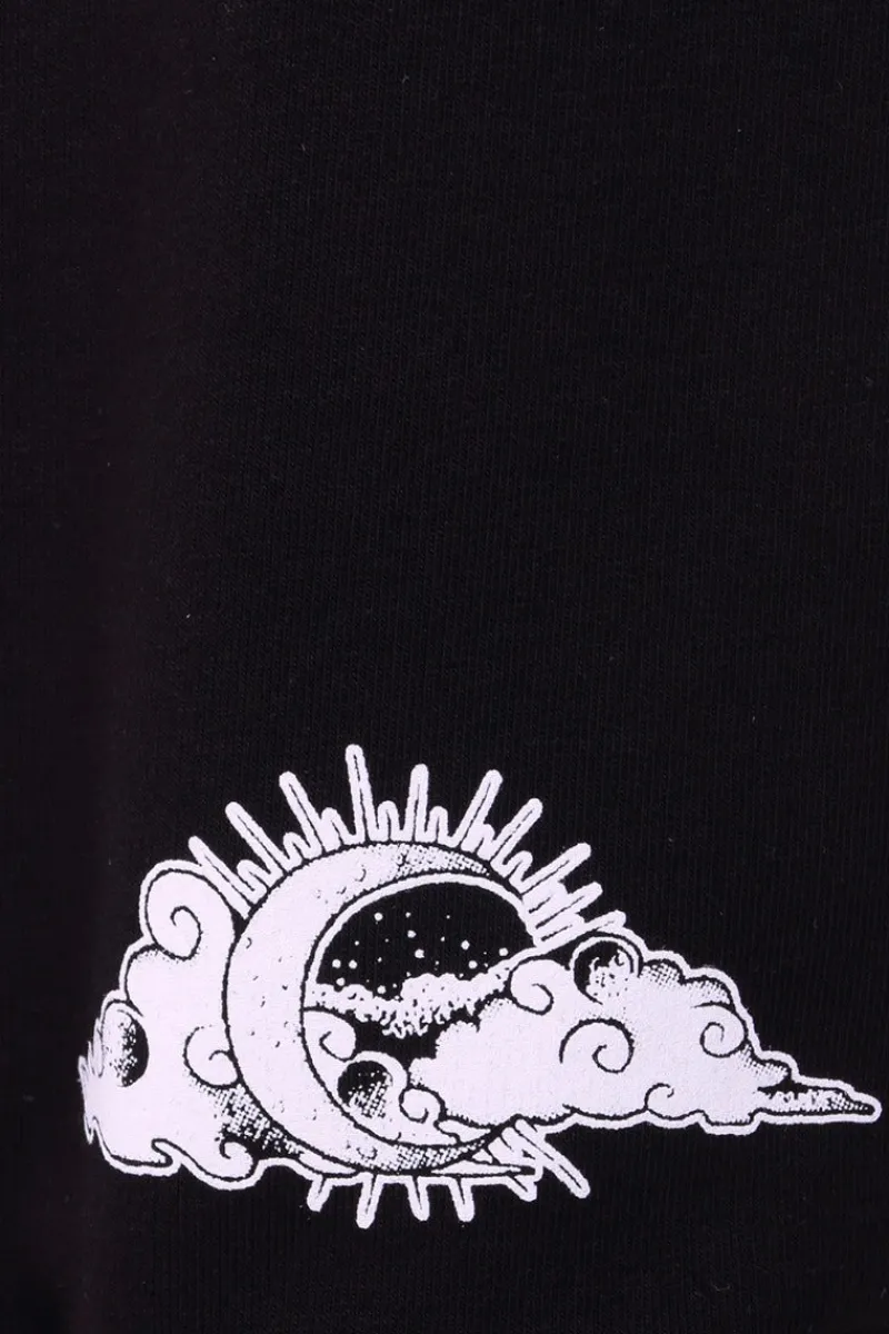 Hell Bunny Tops|Knitwear>Solaris Hoodie Black