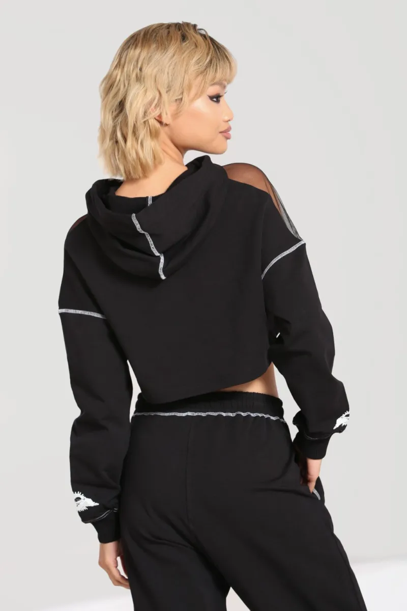 Hell Bunny Tops|Knitwear>Solaris Hoodie Black