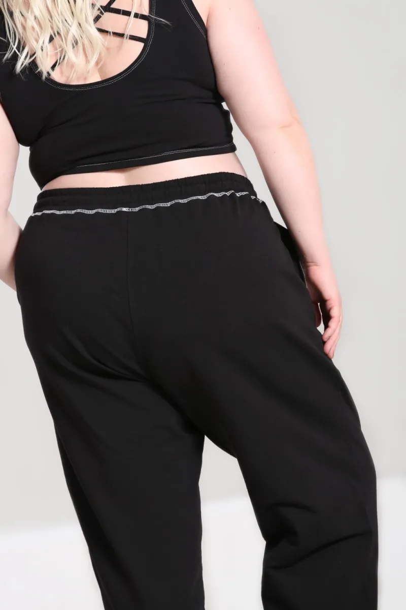 Hell Bunny Trousers & Shorts|Trousers & Shorts>Solaris Joggers Black