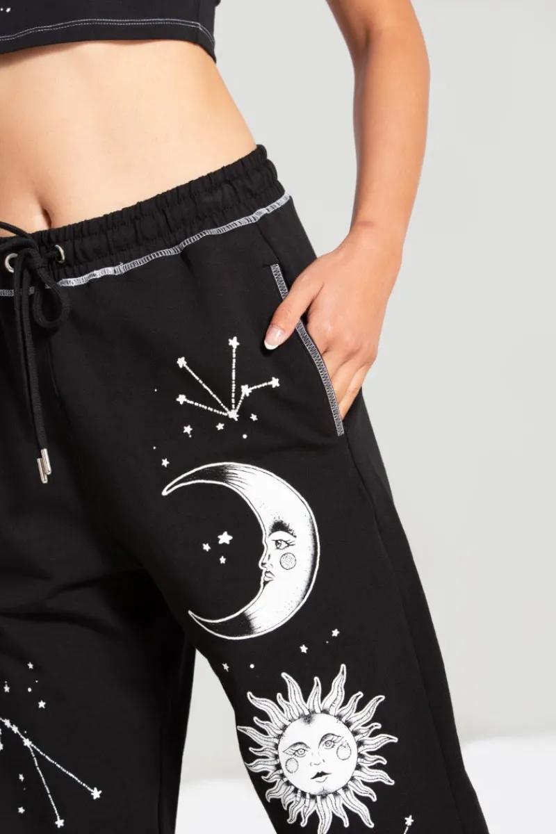 Hell Bunny Trousers & Shorts|Trousers & Shorts>Solaris Joggers Black