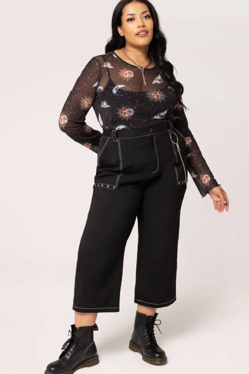 Hell Bunny Tops|Tops>Solaris Mesh Top Black