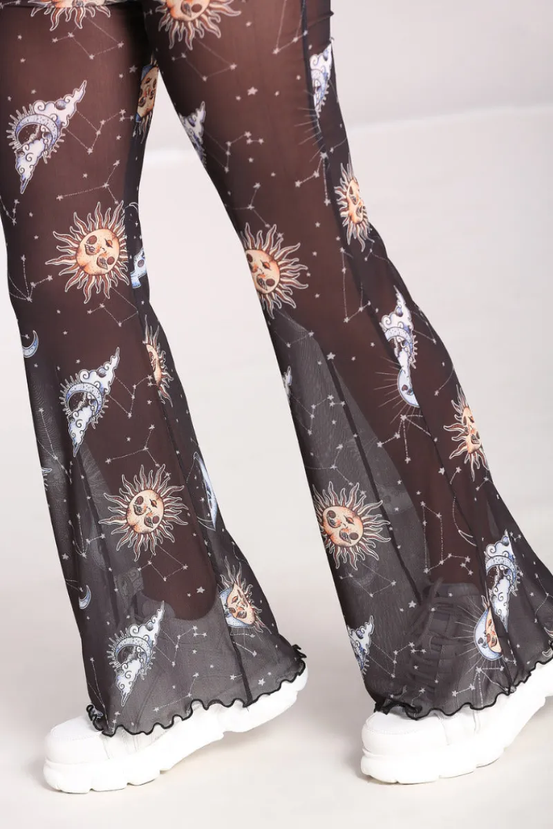 Hell Bunny Trousers & Shorts|Trousers & Shorts>Solaris Mesh Trousers Black