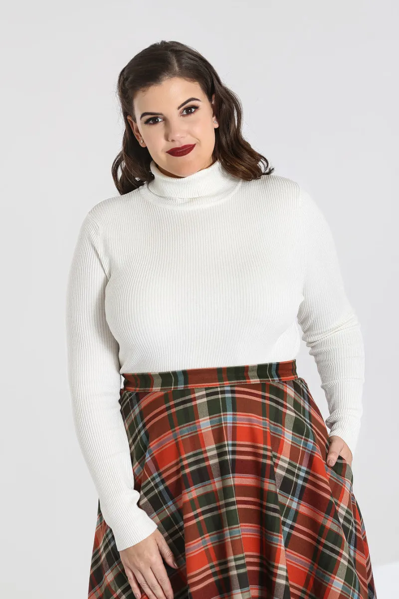Hell Bunny Tops|Knitwear>Spiros Top-Sale Ivory