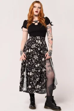 Hell Bunny Skirts|Skirts>Star Sign Skirt Black