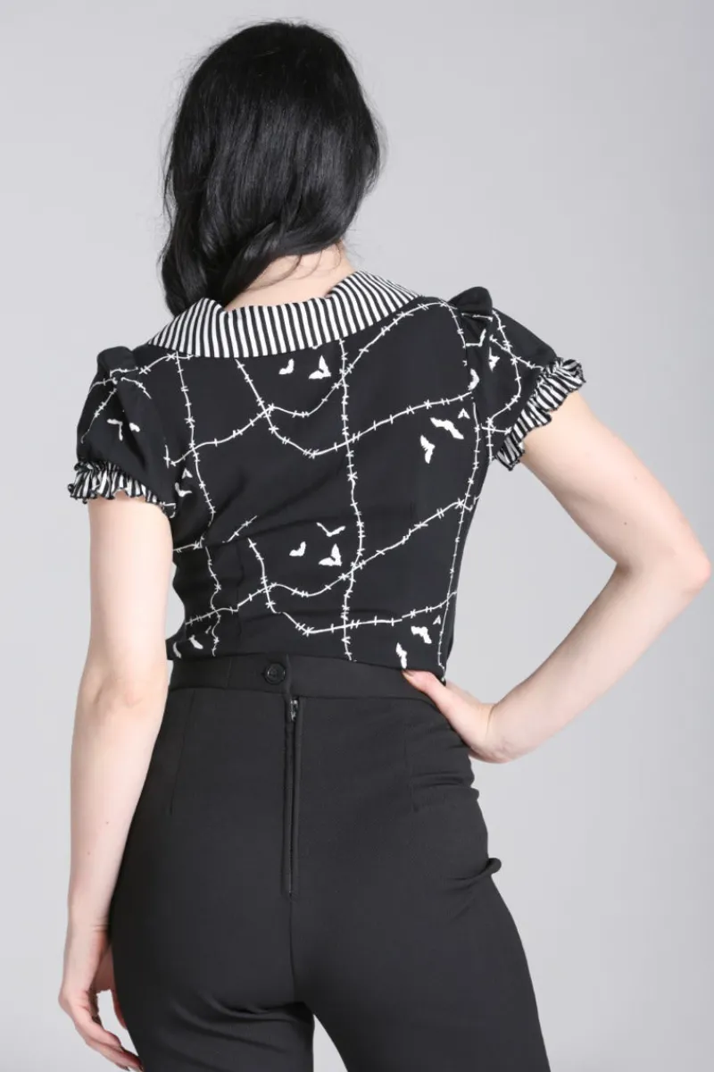 Hell Bunny Tops|Blouses>Stitches Blouse