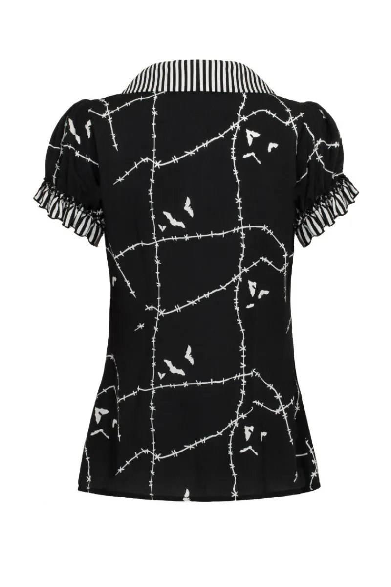 Hell Bunny Tops|Blouses>Stitches Blouse
