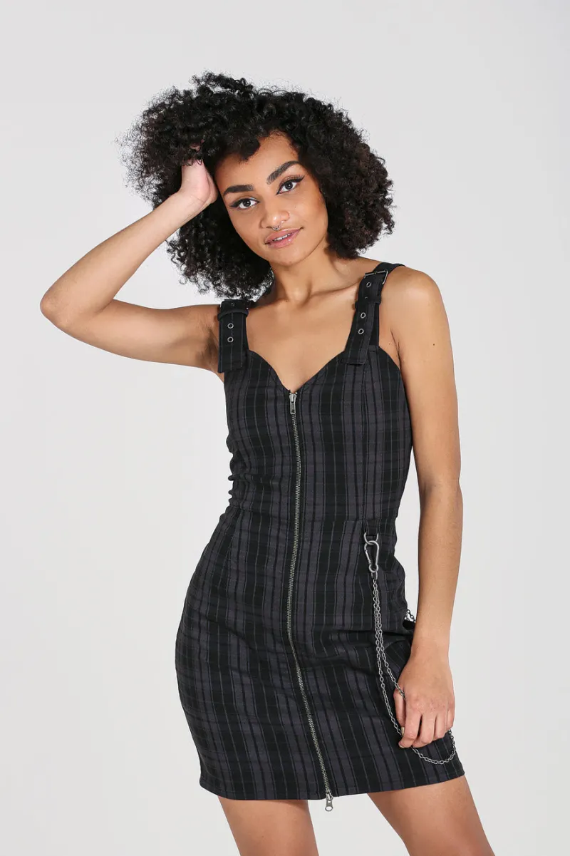Hell Bunny Dresses|Dresses>Storm Mini Dress Grey