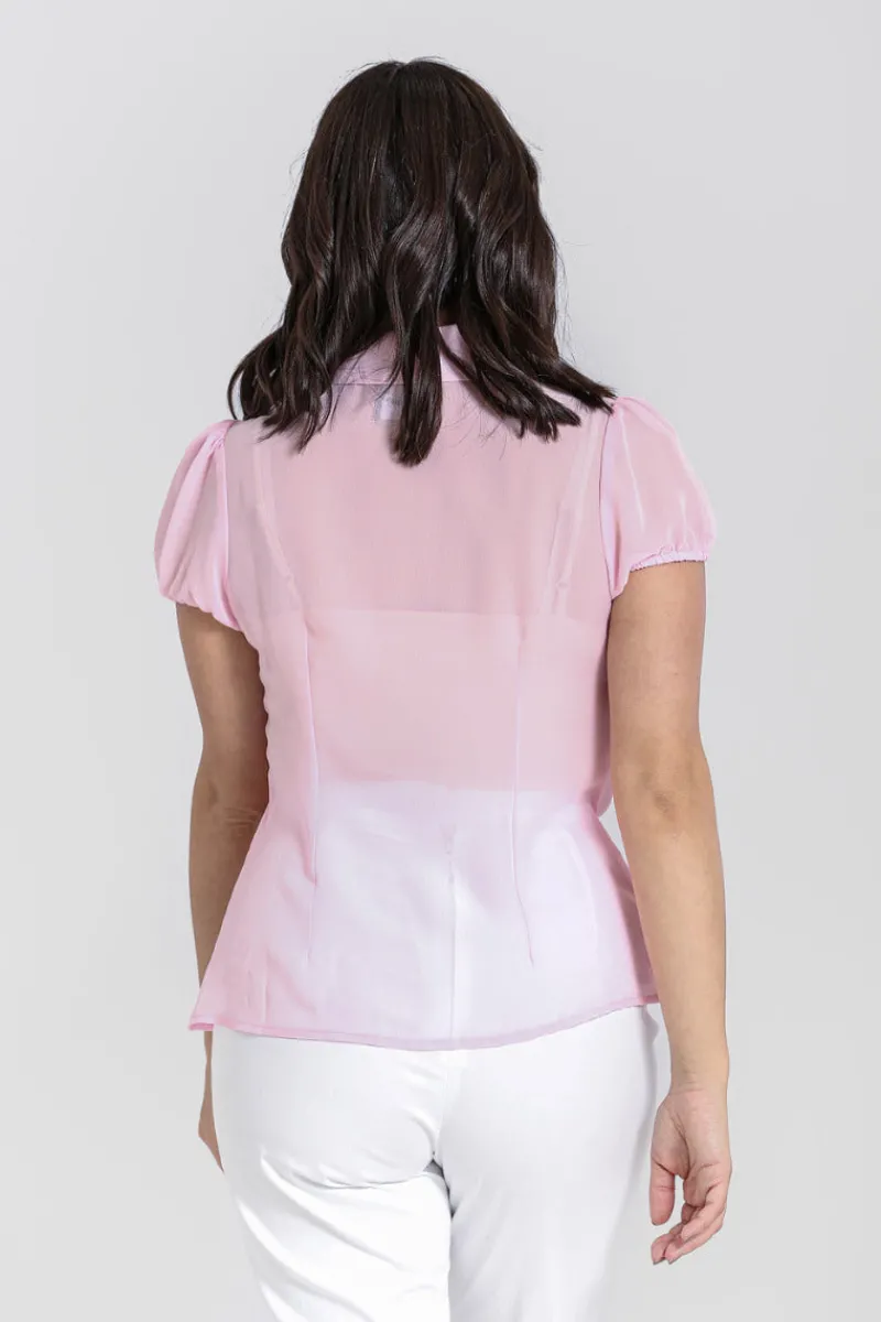 Hell Bunny Tops|Blouses>Taffy Blouse Pink