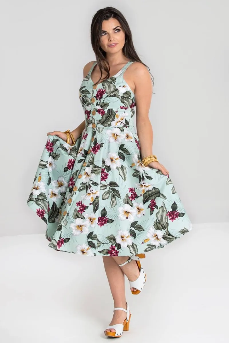 Hell Bunny Dresses|Dresses With Pockets>Tahiti 50's Dress