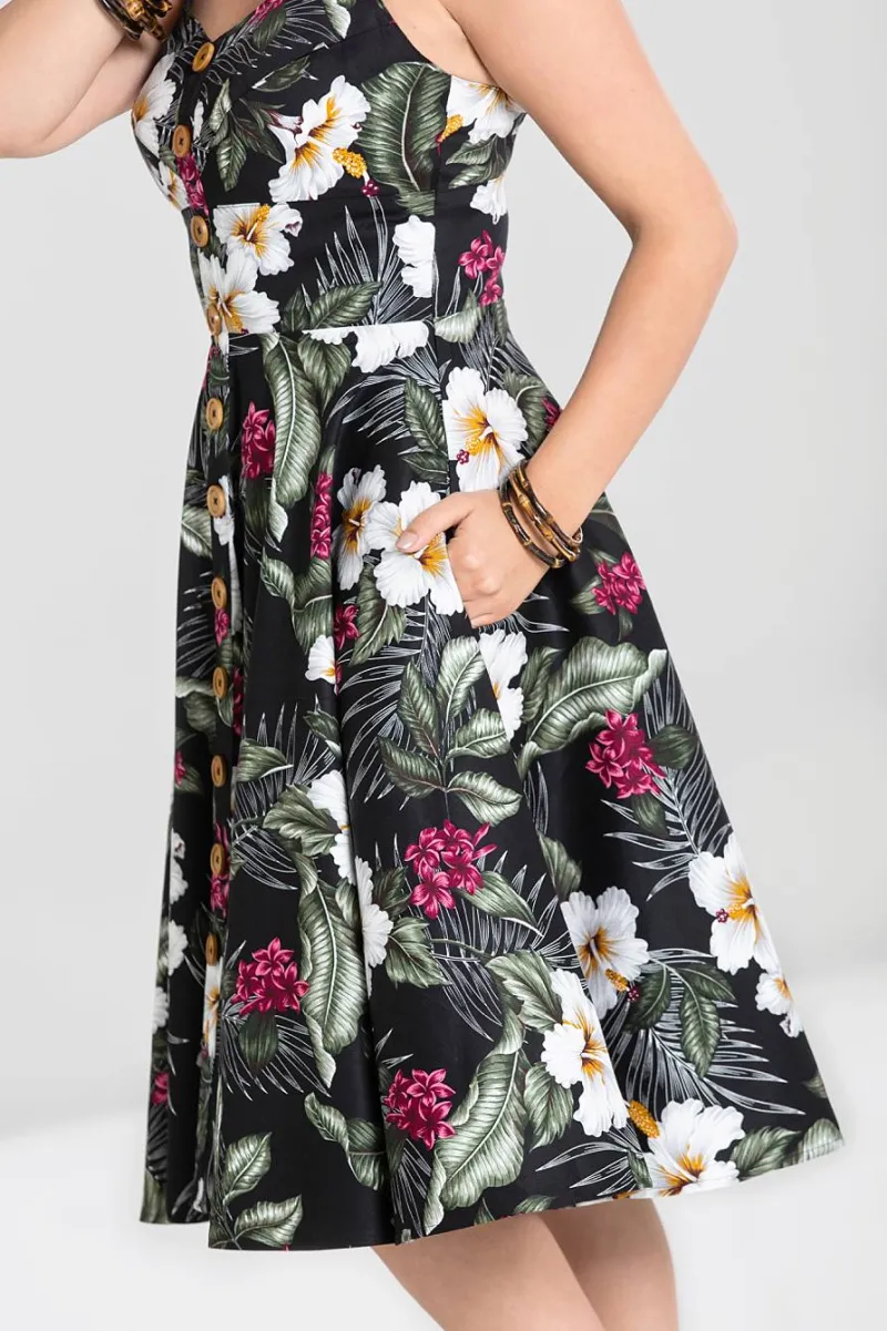 Hell Bunny Dresses|Dresses With Pockets>Tahiti 50's Dress