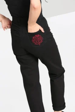 Hell Bunny Trousers & Shorts|Trousers & Shorts>Tallulah Jeans Black