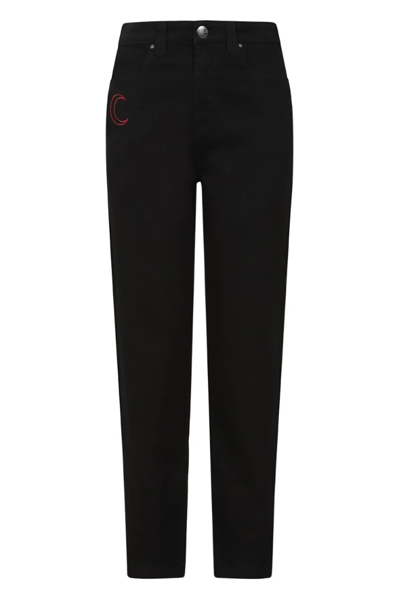 Hell Bunny Trousers & Shorts|Trousers & Shorts>Tallulah Jeans Black