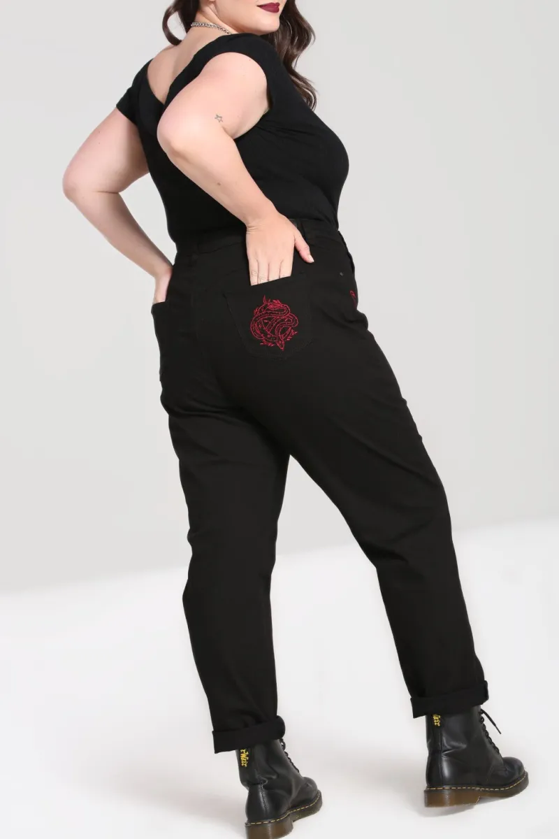 Hell Bunny Trousers & Shorts|Trousers & Shorts>Tallulah Jeans Black