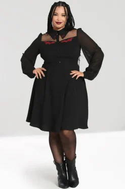 Hell Bunny Dresses|Dresses>Tallulah Mid Dress Black