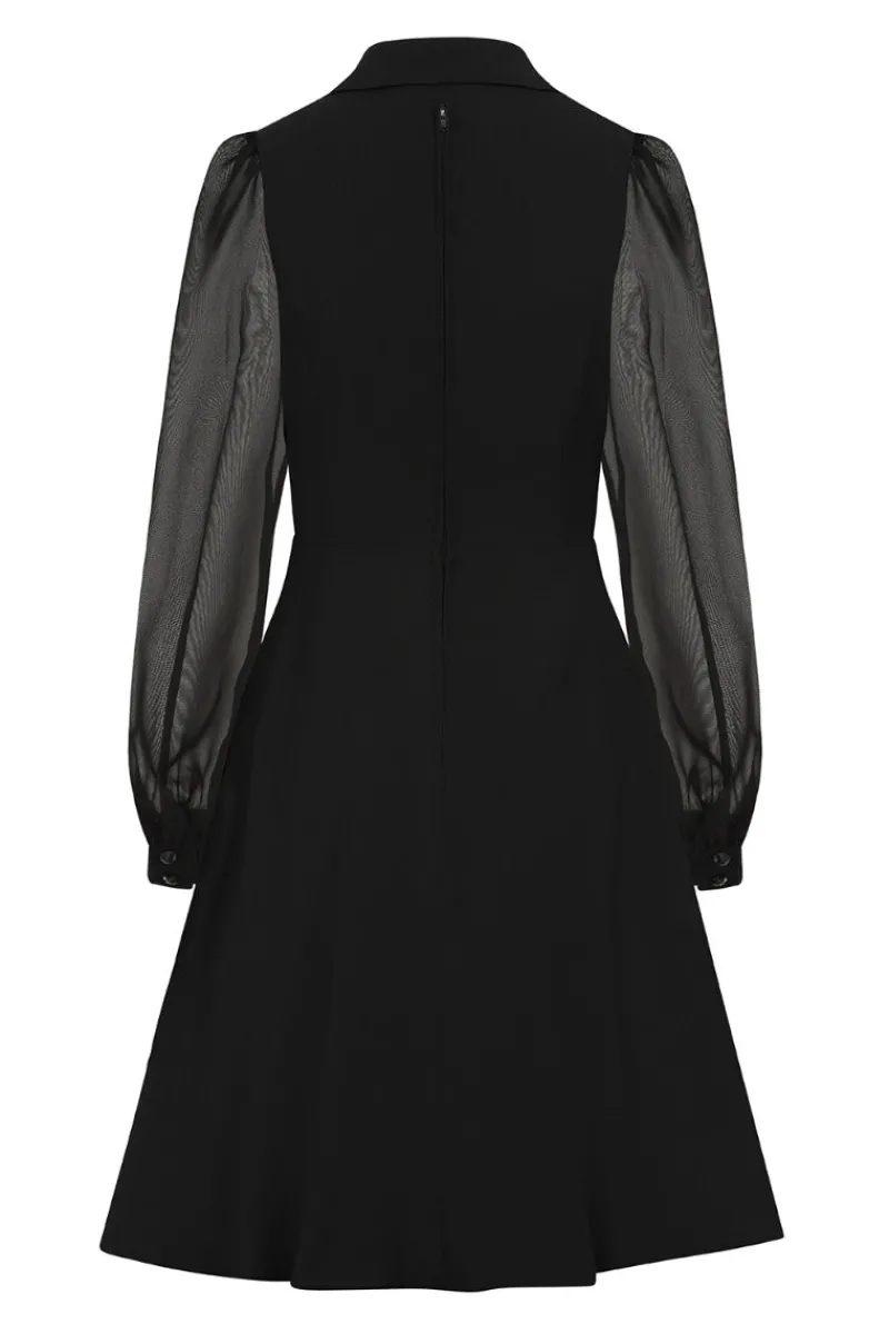 Hell Bunny Dresses|Dresses>Tallulah Mid Dress Black