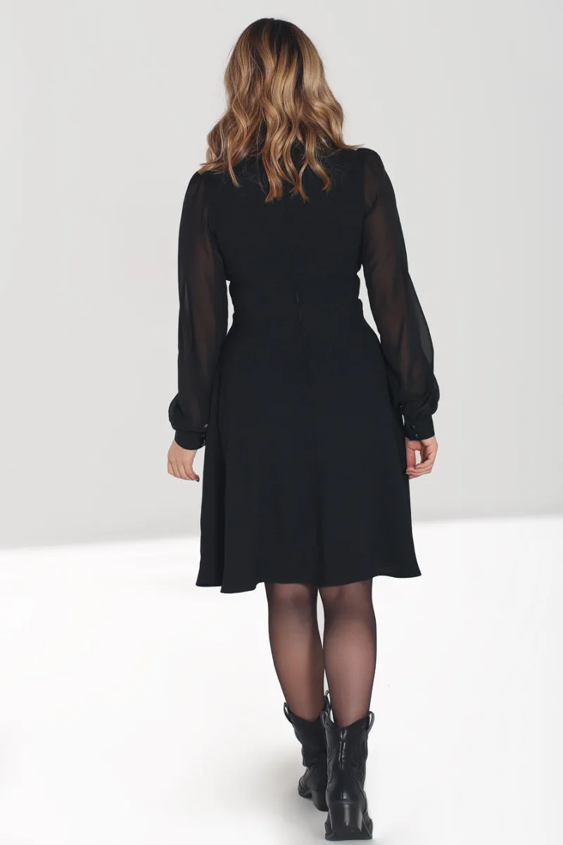 Hell Bunny Dresses|Dresses>Tallulah Mid Dress Black