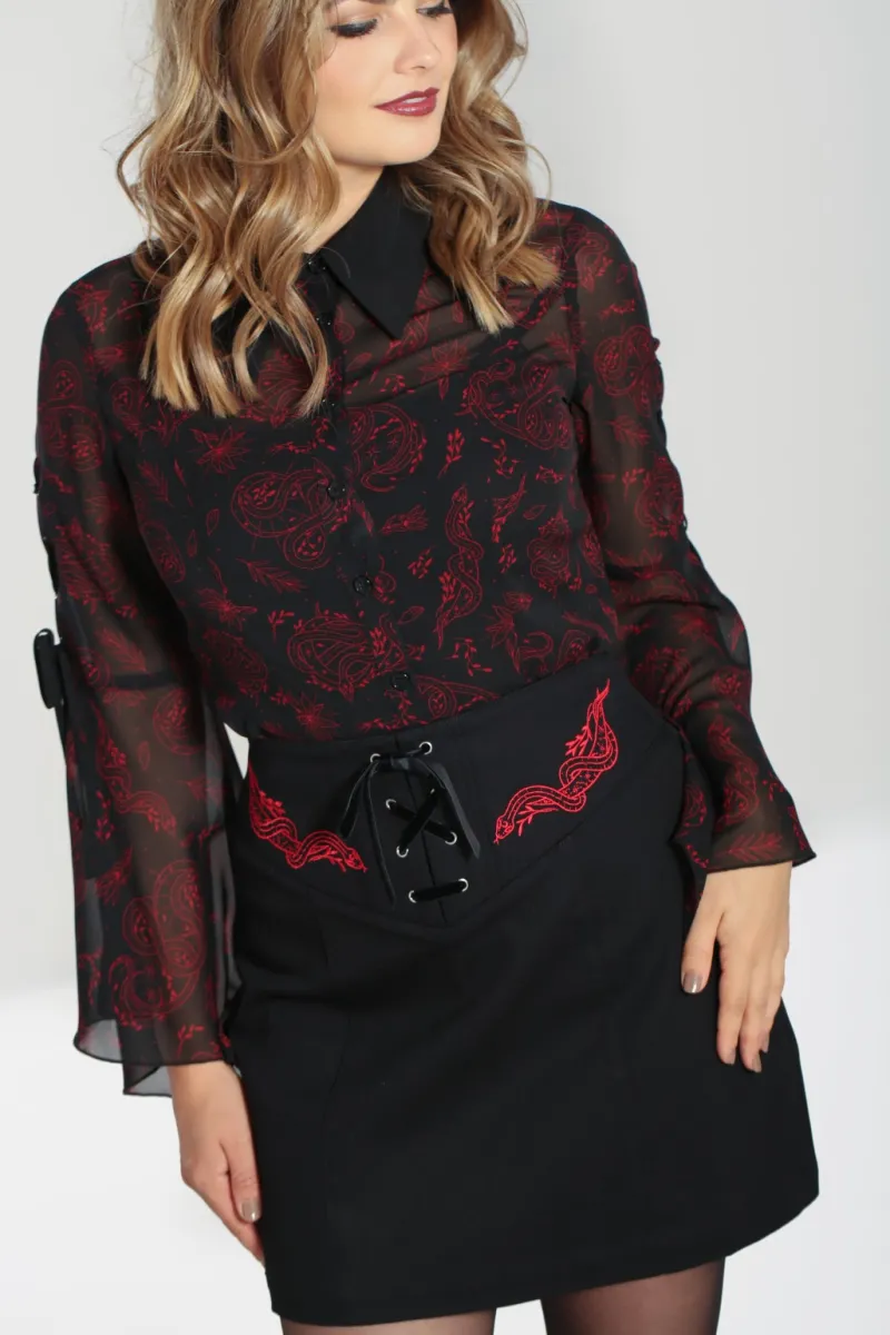Hell Bunny Skirts|Skirts>Tallulah Mini Skirt Black