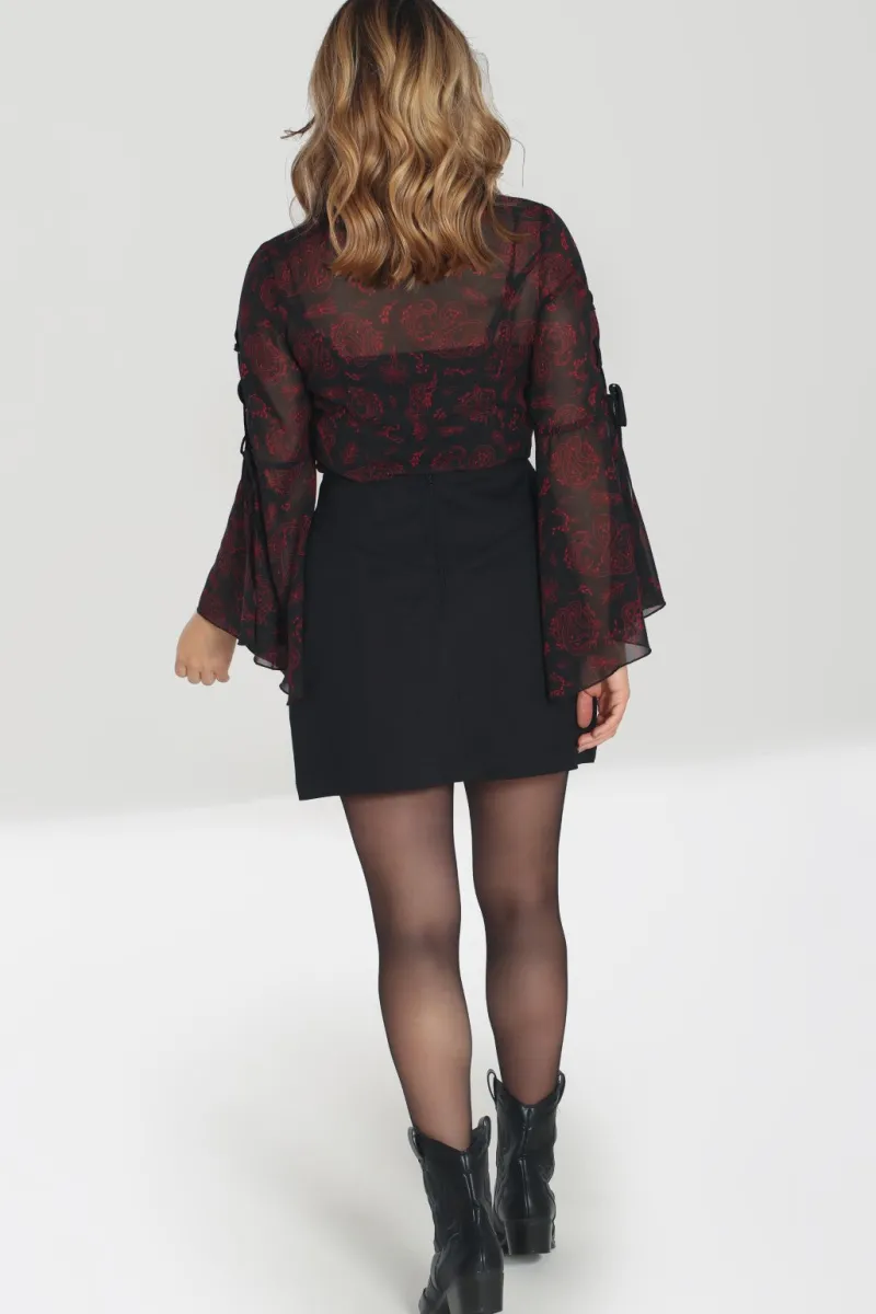 Hell Bunny Skirts|Skirts>Tallulah Mini Skirt Black