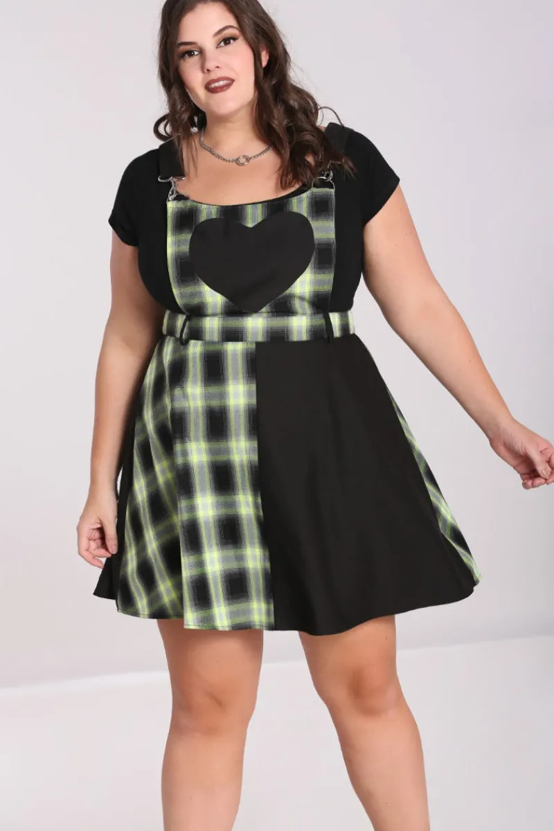 Hell Bunny Dresses|Dresses>Tammy Pinafore Dress Black