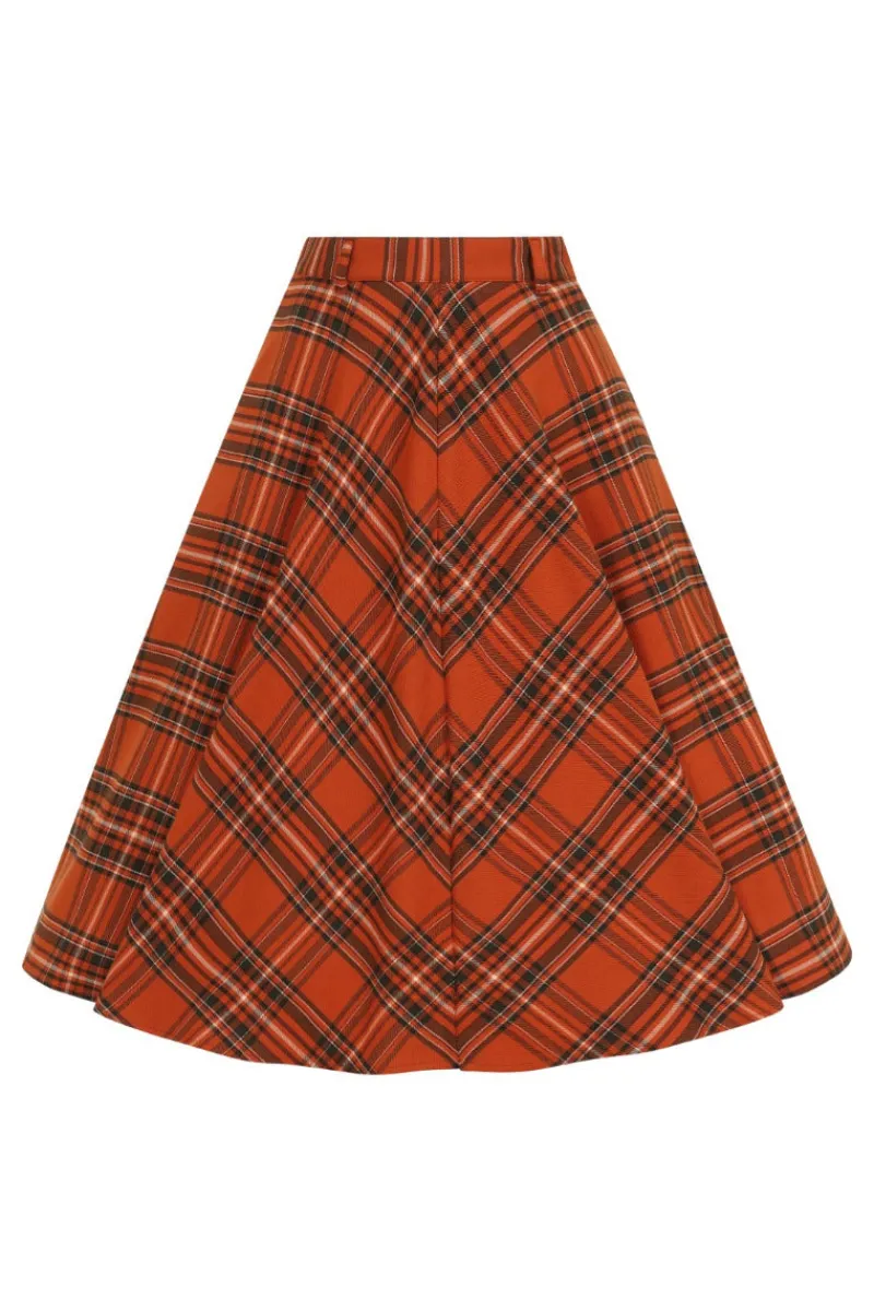 Hell Bunny Skirts|Skirts>Tawny Skirt Brown
