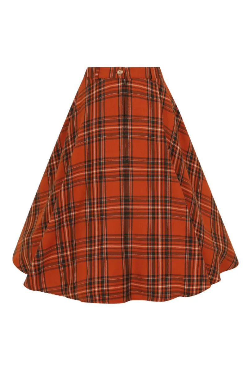 Hell Bunny Skirts|Skirts>Tawny Skirt Brown