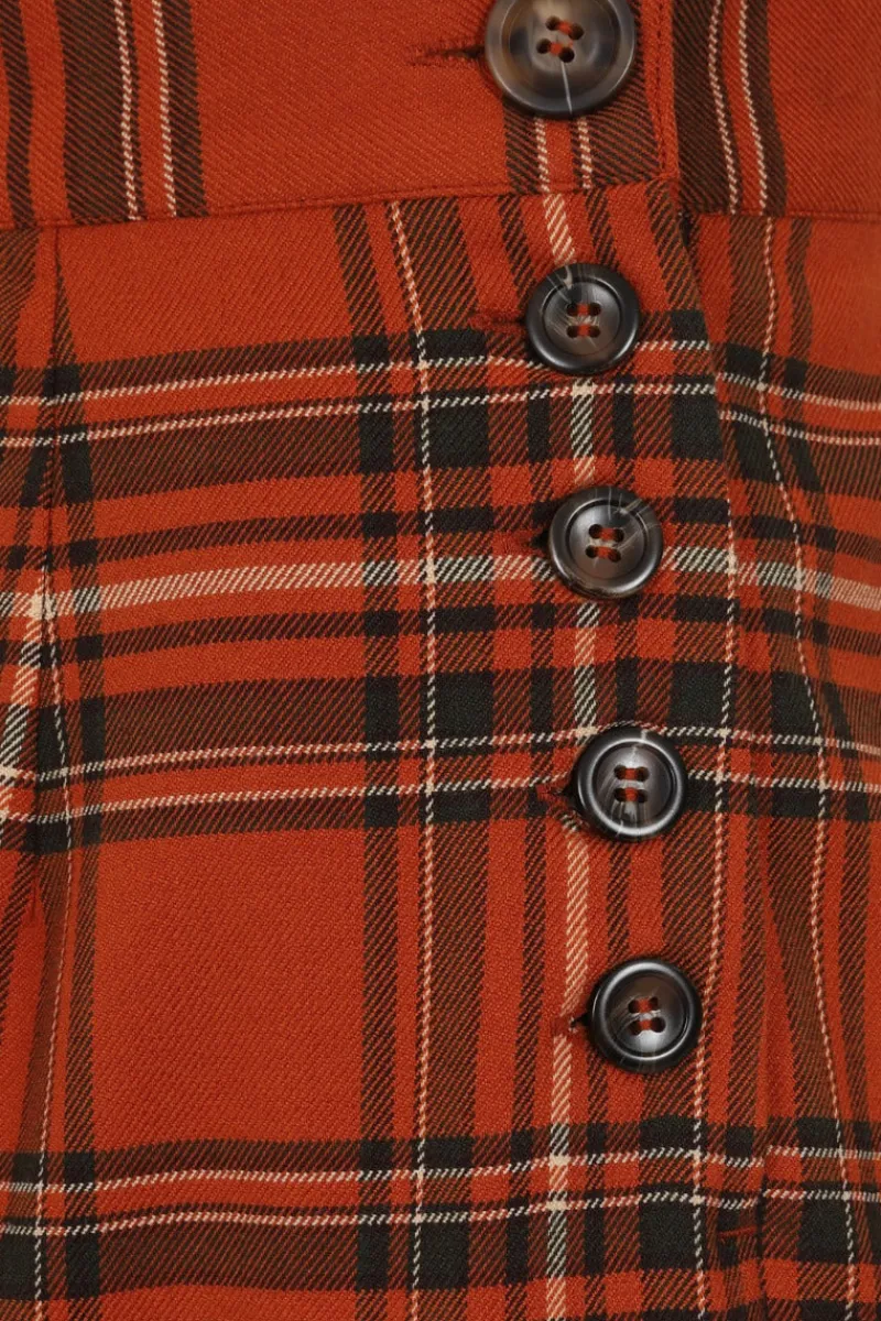 Hell Bunny Trousers & Shorts|Trousers & Shorts>Tawny Trousers Brown