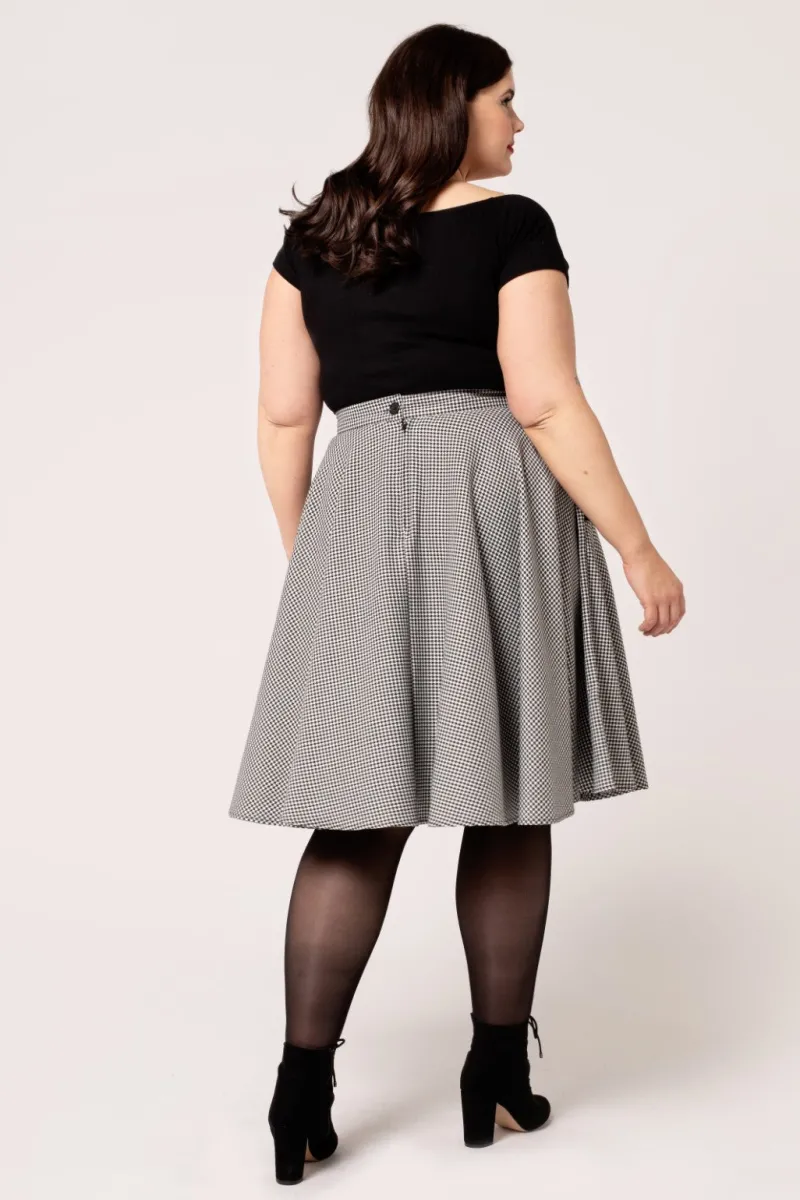 Hell Bunny Skirts|Skirts>Teddy Skirt Black/White