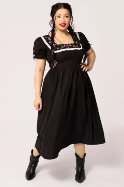 Hell Bunny Dresses|Maxi Dresses>Tessie Maxi Dress Black