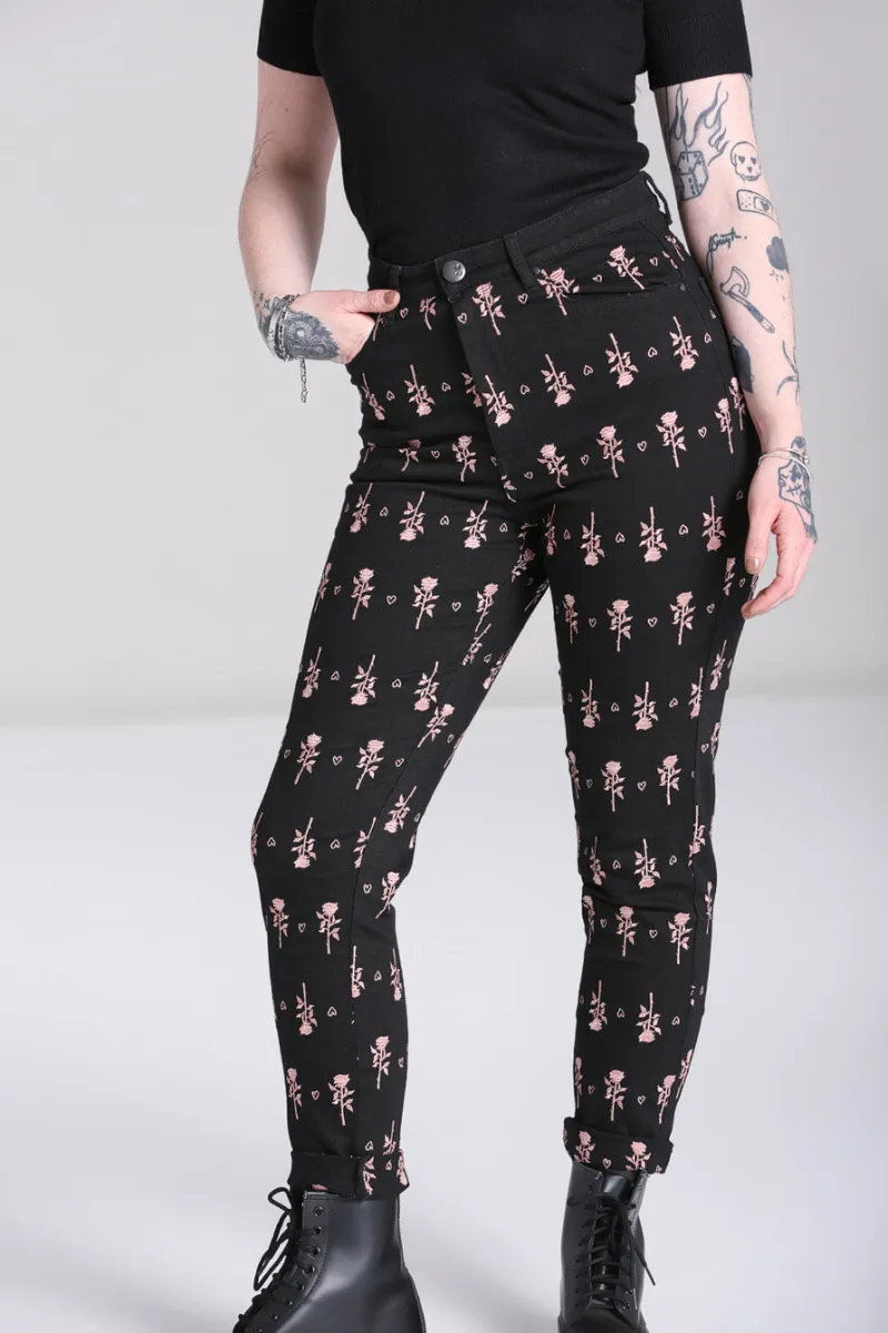 Hell Bunny Trousers & Shorts|Trousers & Shorts>The Lover Jeans Black