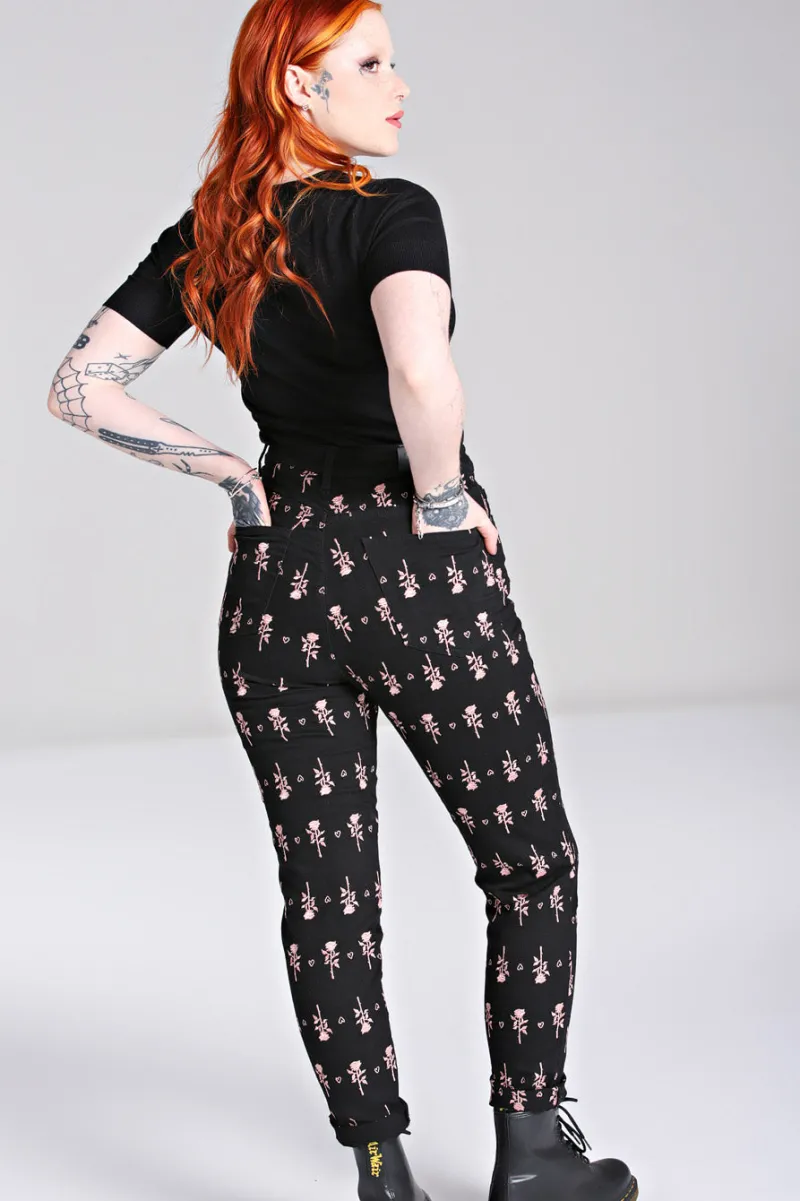 Hell Bunny Trousers & Shorts|Trousers & Shorts>The Lover Jeans Black
