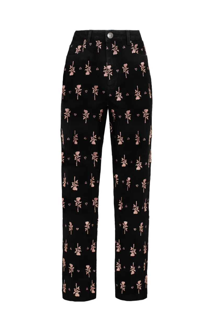 Hell Bunny Trousers & Shorts|Trousers & Shorts>The Lover Jeans Black