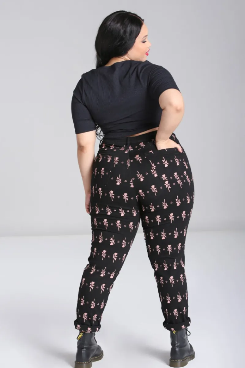 Hell Bunny Trousers & Shorts|Trousers & Shorts>The Lover Jeans Black