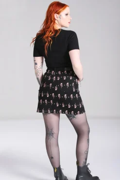 Hell Bunny Skirts|Denim>The Lover Skirt Black