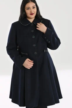 Hell Bunny Coats & Jackets|Coats & Jackets>Tiddlywinks Coat Navy