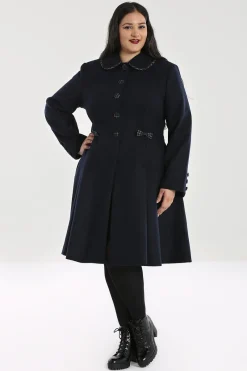 Hell Bunny Coats & Jackets|Coats & Jackets>Tiddlywinks Coat Navy
