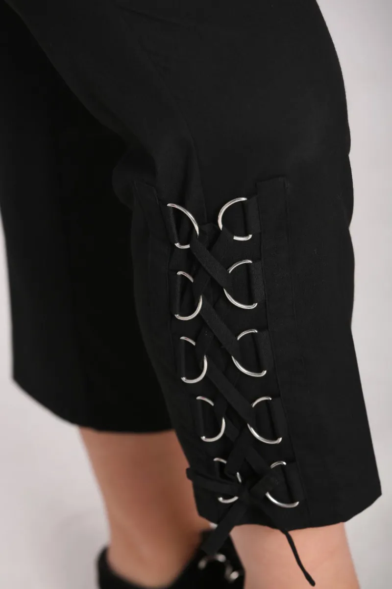 Hell Bunny Trousers & Shorts|Trousers & Shorts>Tifa Trousers Black