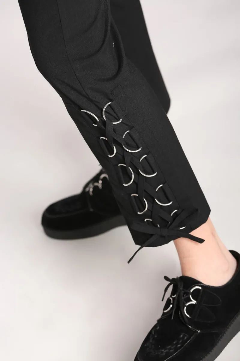 Hell Bunny Trousers & Shorts|Trousers & Shorts>Tifa Trousers Black