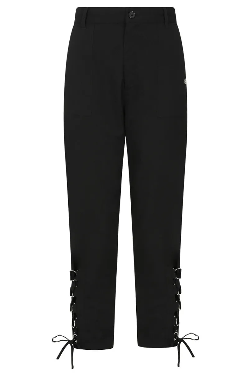 Hell Bunny Trousers & Shorts|Trousers & Shorts>Tifa Trousers Black