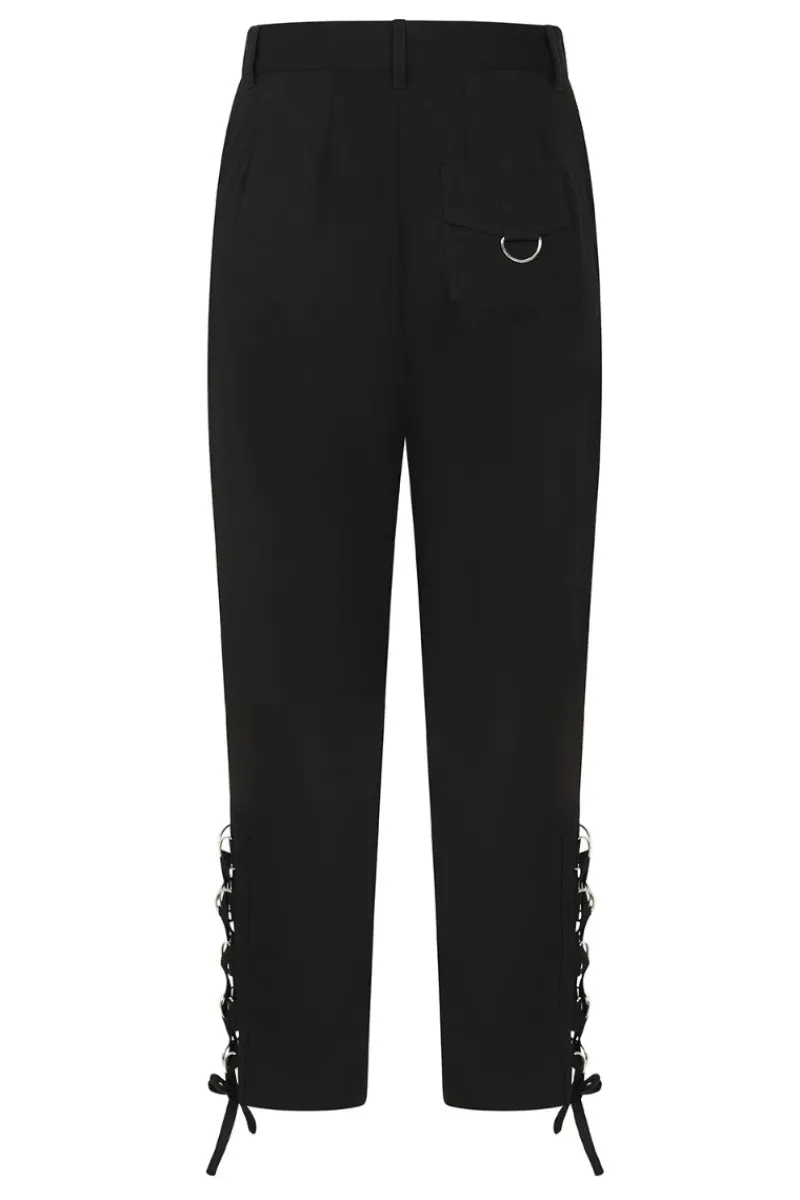 Hell Bunny Trousers & Shorts|Trousers & Shorts>Tifa Trousers Black