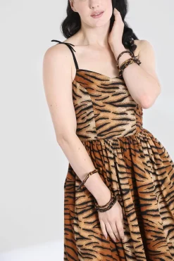 Hell Bunny Dresses>Tora 50's Dress Brown