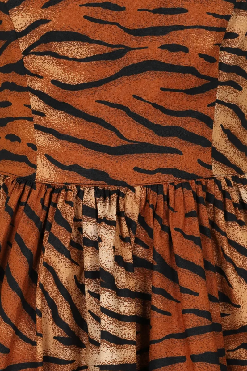 Hell Bunny Dresses>Tora 50's Dress Brown