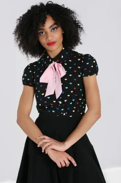 Hell Bunny Tops|Blouses>True Love Blouse Black