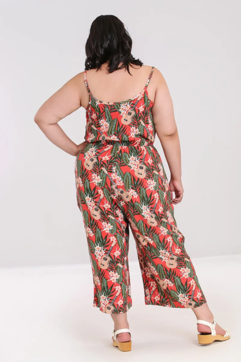 Hell Bunny Jumpsuits & Playsuits|Jumpsuits & Playsuits>Ukulele Jumpsuit Orange