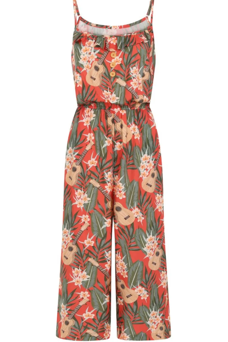 Hell Bunny Jumpsuits & Playsuits|Jumpsuits & Playsuits>Ukulele Jumpsuit Orange