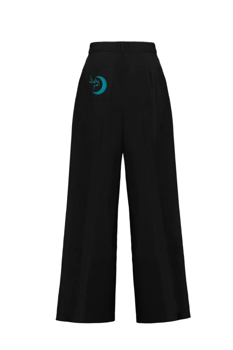 Hell Bunny Trousers & Shorts|Trousers & Shorts>Venom Trousers Black