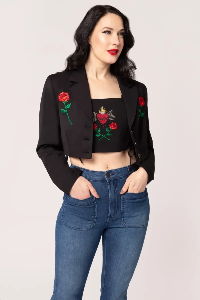 Hell Bunny Coats & Jackets|Coats & Jackets>Viva Maria Blazer Black