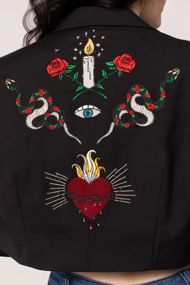 Hell Bunny Coats & Jackets|Coats & Jackets>Viva Maria Blazer Black